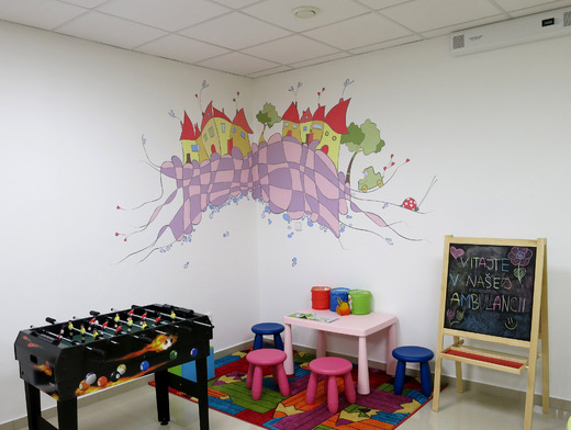 čakáreň pediatra - detský kútik